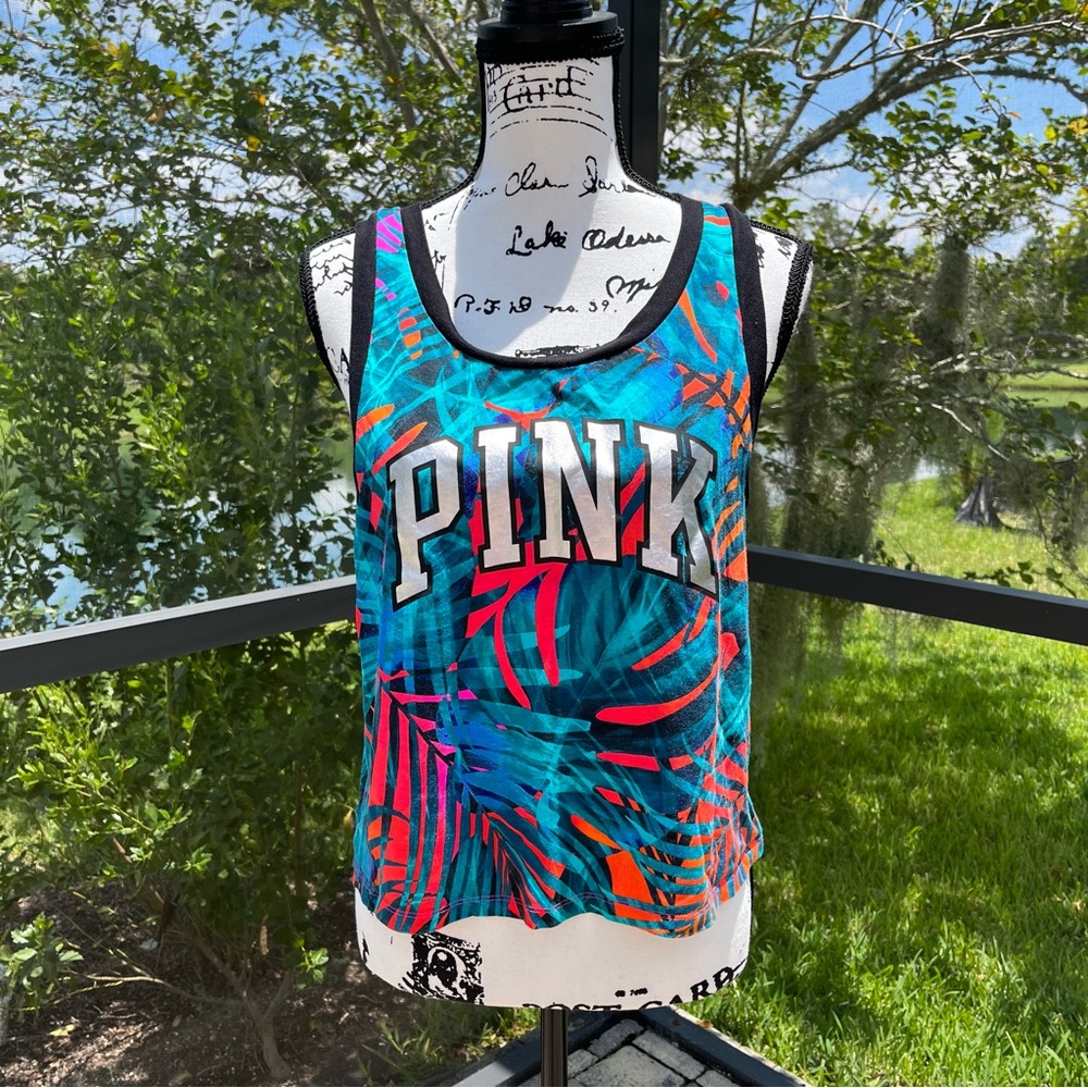Victoria Secret Tropical Leaf Pattern Top
